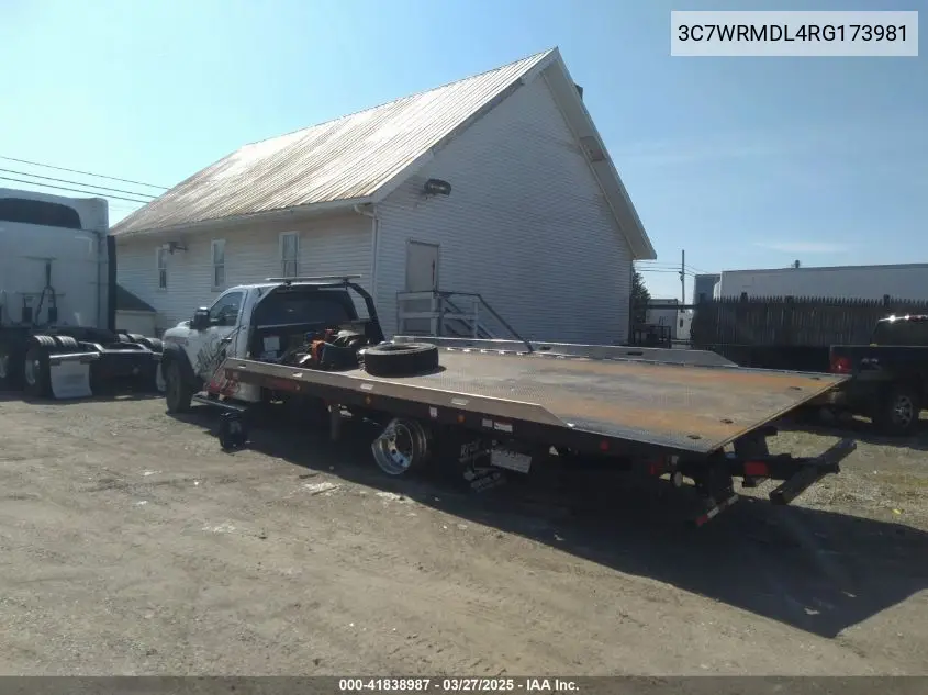 2024 Ram 5500 Chassis Tradesman/Slt VIN: 3C7WRMDL4RG173981 Lot: 41838987