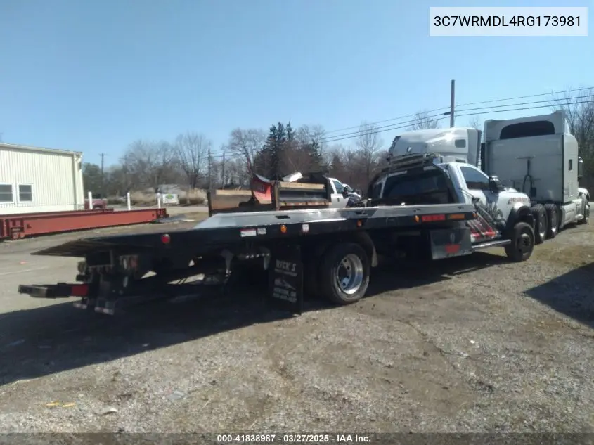 2024 Ram 5500 Chassis Tradesman/Slt VIN: 3C7WRMDL4RG173981 Lot: 41838987