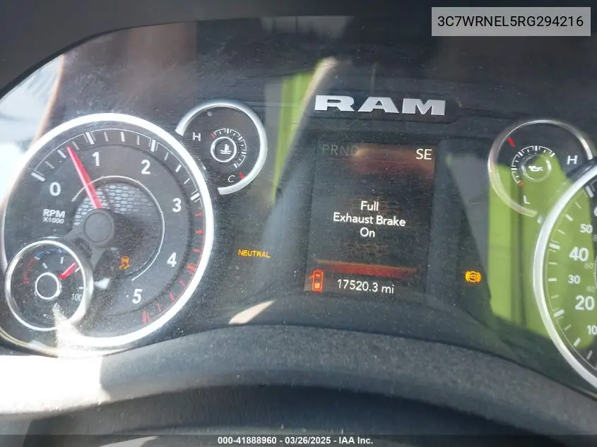 2024 Ram 5500 Chassis Tradesman/Slt/Laramie/Limited VIN: 3C7WRNEL5RG294216 Lot: 41888960
