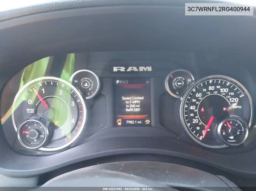 2024 Ram 5500 Chassis Tradesman/Slt/Laramie/Limited VIN: 3C7WRNFL2RG400944 Lot: 42221092