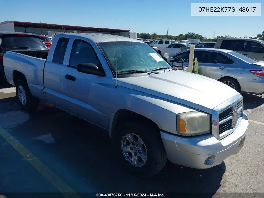 2007 Ram Dakota VIN: 107HE22K77S148617 Lot: 40876750