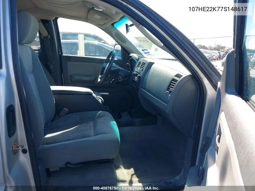 2007 Ram Dakota VIN: 107HE22K77S148617 Lot: 40876750