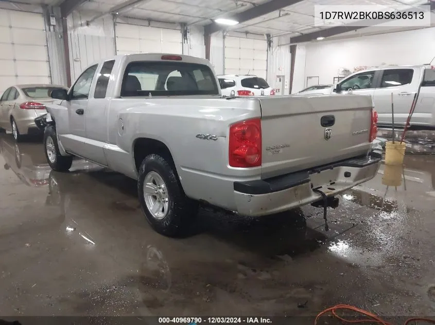 2011 Ram Dakota St VIN: 1D7RW2BK0BS636513 Lot: 40969790