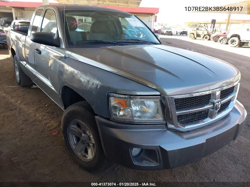2011 Ram Dakota St VIN: 1D7RE2BK3BS648917 Lot: 41373074