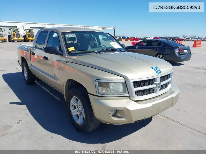 2011 Ram Dakota Bighorn/Lonestar VIN: 1D7RE3GK6BS559390 Lot: 41625772