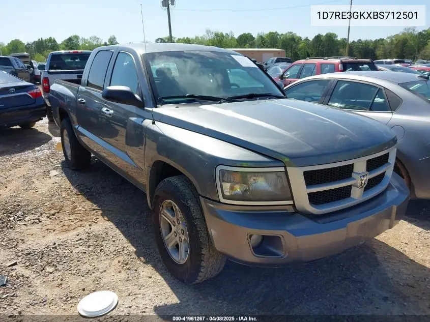 2011 Ram Dakota Bighorn/Lonestar VIN: 1D7RE3GKXBS712501 Lot: 41961267