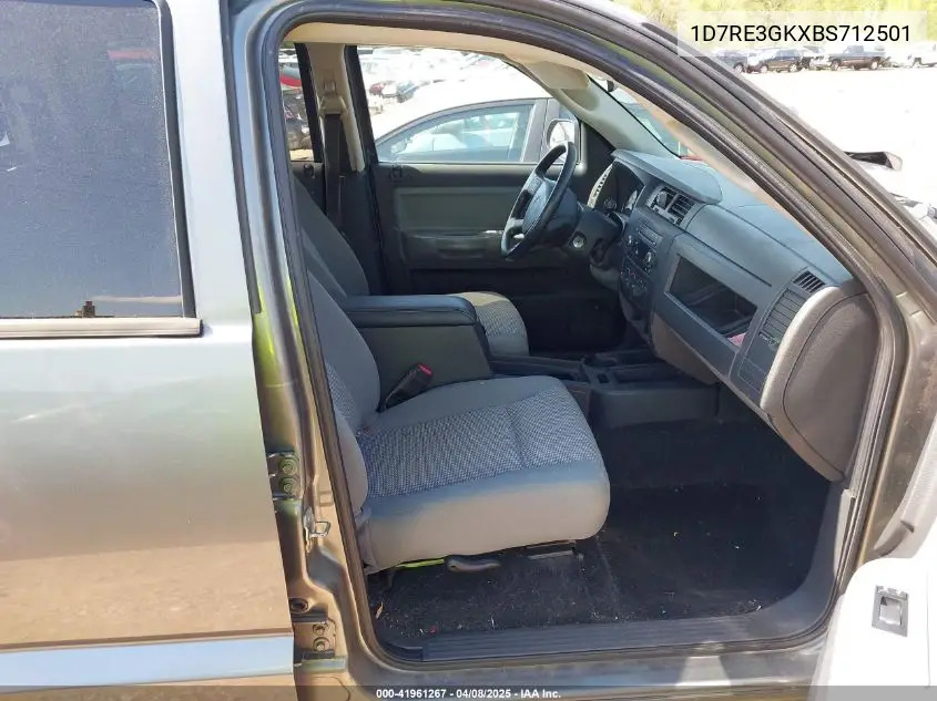 2011 Ram Dakota Bighorn/Lonestar VIN: 1D7RE3GKXBS712501 Lot: 41961267