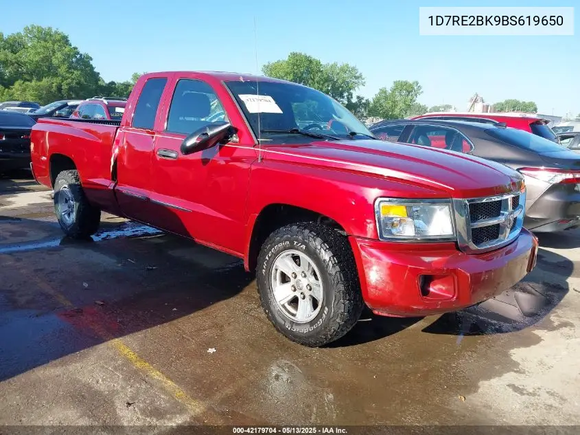 2011 Ram Dakota St VIN: 1D7RE2BK9BS619650 Lot: 42179704