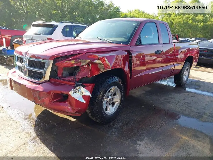2011 Ram Dakota St VIN: 1D7RE2BK9BS619650 Lot: 42179704