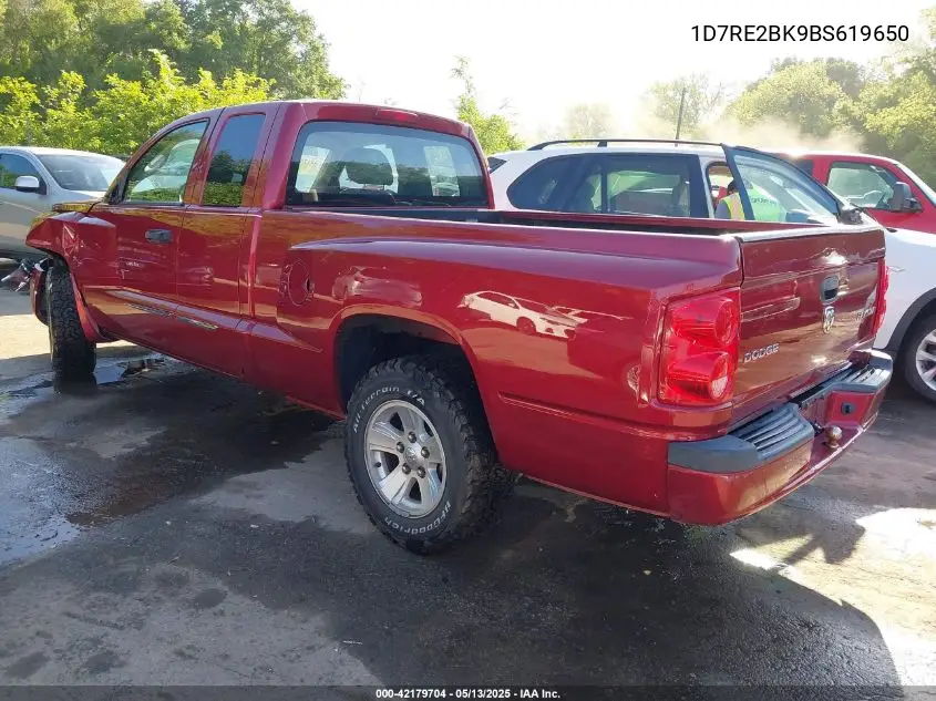 2011 Ram Dakota St VIN: 1D7RE2BK9BS619650 Lot: 42179704