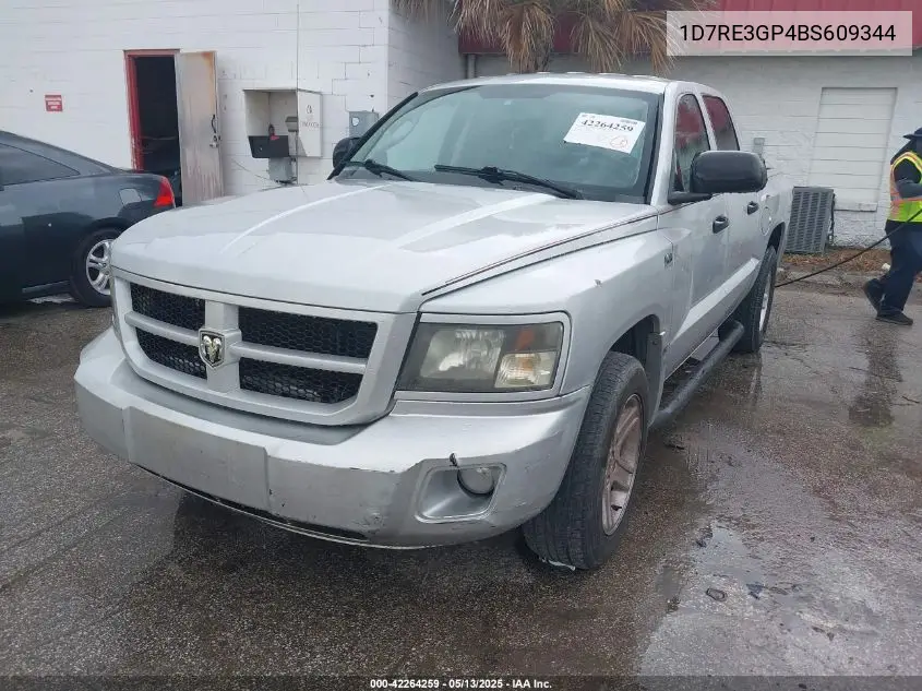 2011 Ram Dakota Bighorn/Lonestar VIN: 1D7RE3GP4BS609344 Lot: 42264259