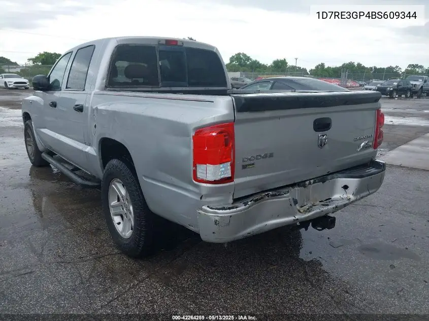 2011 Ram Dakota Bighorn/Lonestar VIN: 1D7RE3GP4BS609344 Lot: 42264259