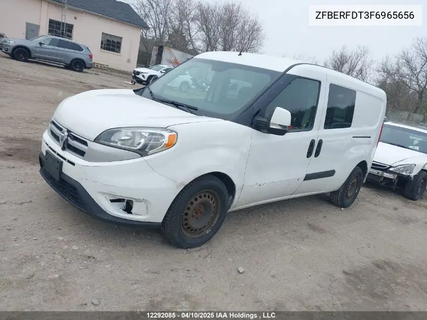 2015 Ram Promaster City Tradesman Slt VIN: ZFBERFDT3F6965656 Lot: 12292085