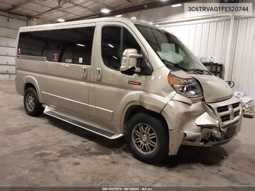 2015 Ram Promaster 1500 Low Roof VIN: 3C6TRVAG1FE520744 Lot: 42237874