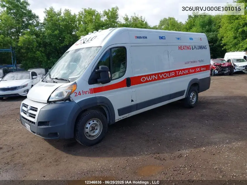 2016 Ram Promaster 3500 3500 High VIN: 3C6URVJG0GE101015 Lot: 12346835