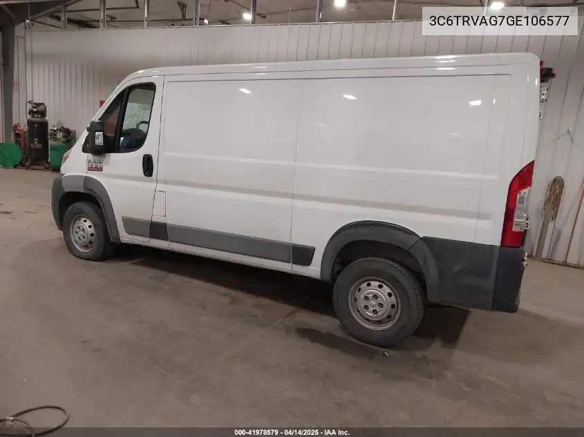 2016 Ram Promaster 1500 Low Roof VIN: 3C6TRVAG7GE106577 Lot: 41978579