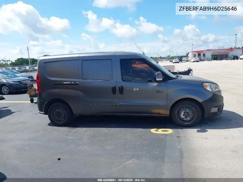 2017 Ram Promaster City Tradesman VIN: ZFBERFAB9H6D25646 Lot: 42258881