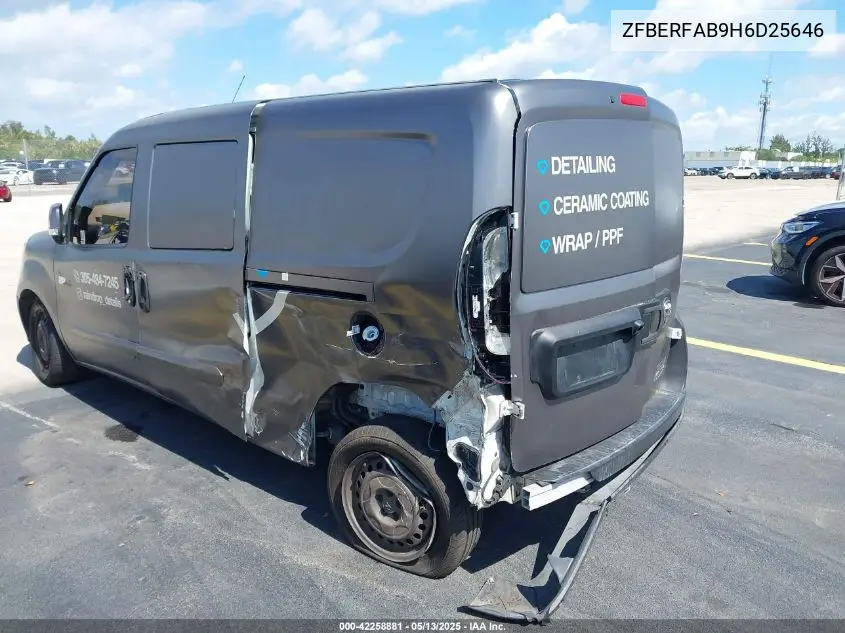 2017 Ram Promaster City Tradesman VIN: ZFBERFAB9H6D25646 Lot: 42258881