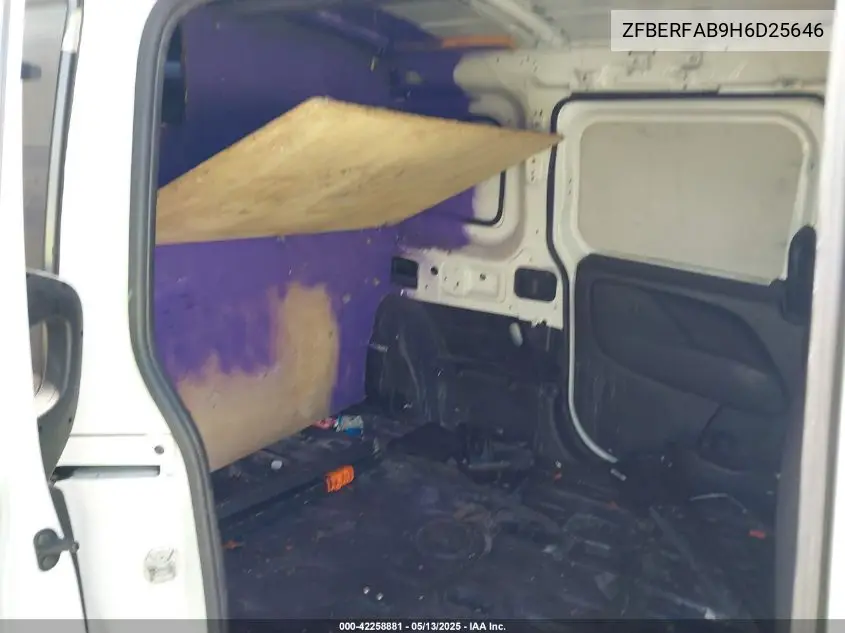 2017 Ram Promaster City Tradesman VIN: ZFBERFAB9H6D25646 Lot: 42258881