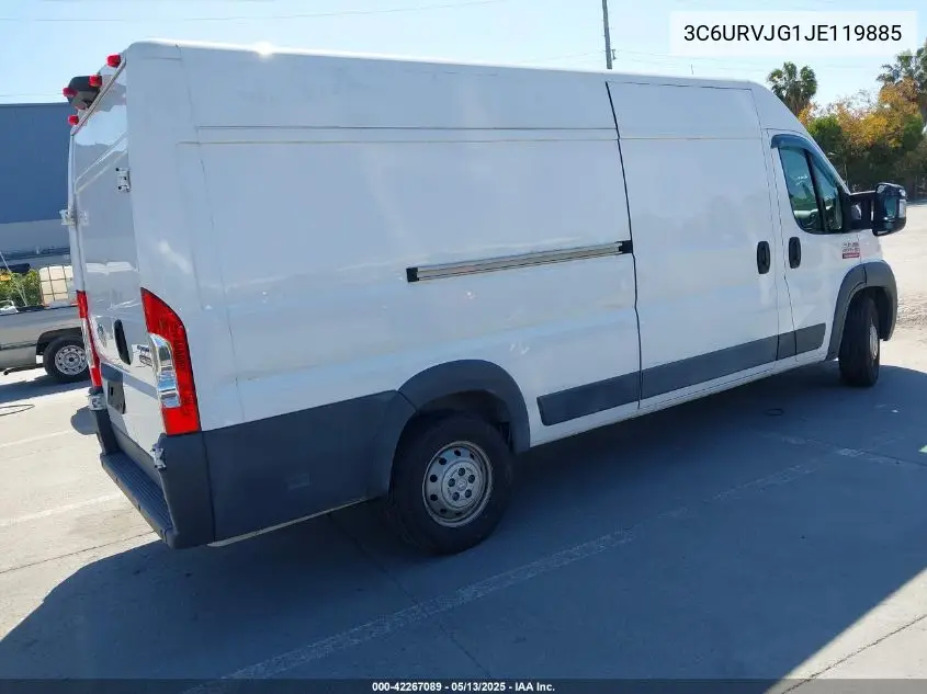 2018 Ram Promaster 3500 Cargo Van High Roof 159 Wb Ext VIN: 3C6URVJG1JE119885 Lot: 42267089