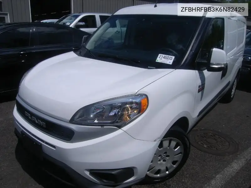 2019 Ram Promaster City Slt VIN: ZFBHRFBB3K6N82429 Lot: 42260691