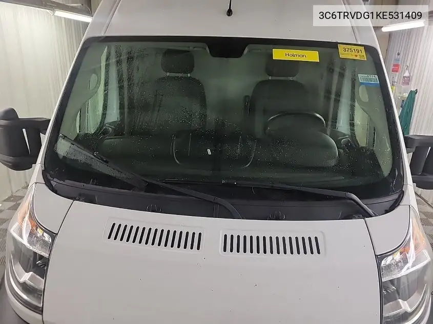 2019 Ram Promaster 2500 2500 High VIN: 3C6TRVDG1KE531409 Lot: 42666479