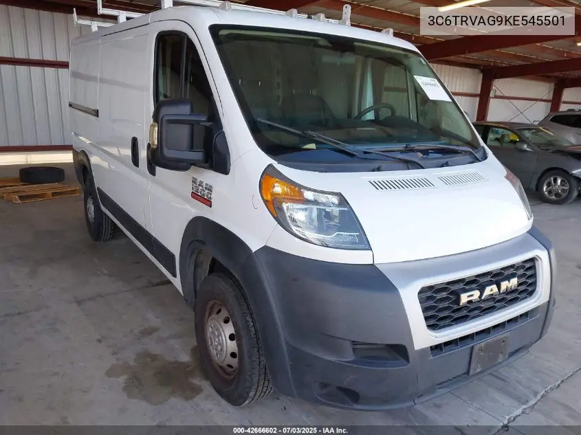 2019 Ram Promaster 1500 Low Roof 136 Wb VIN: 3C6TRVAG9KE545501 Lot: 42666602