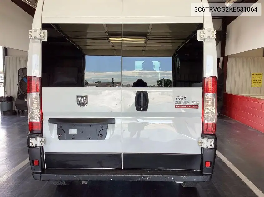 2019 Ram Promaster 2500 High Roof 136 Wb VIN: 3C6TRVCG2KE531064 Lot: 42677808