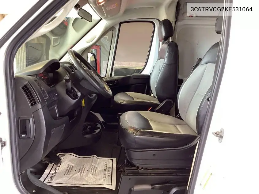 2019 Ram Promaster 2500 High Roof 136 Wb VIN: 3C6TRVCG2KE531064 Lot: 42677808