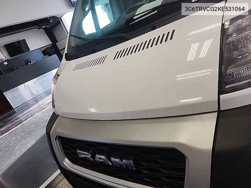 2019 Ram Promaster 2500 High Roof 136 Wb VIN: 3C6TRVCG2KE531064 Lot: 42677808