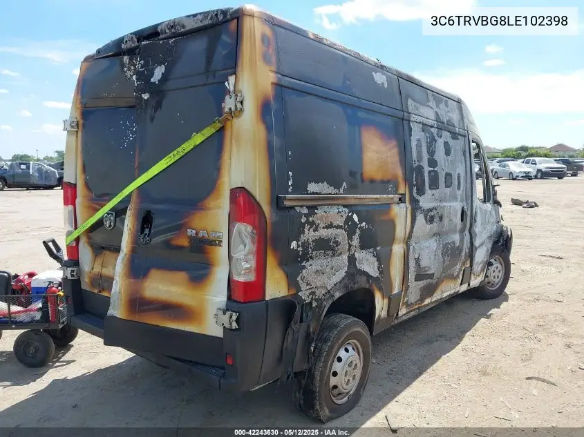 2020 Ram Promaster 1500 High Roof 136 Wb VIN: 3C6TRVBG8LE102398 Lot: 42243630