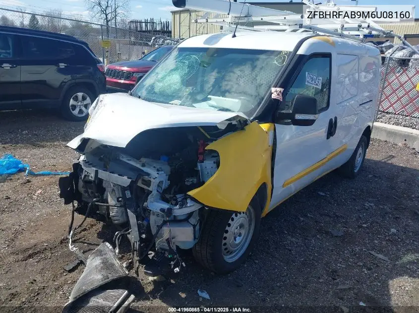 2021 Ram Promaster City Tradesman VIN: ZFBHRFAB9M6U08160 Lot: 41960865