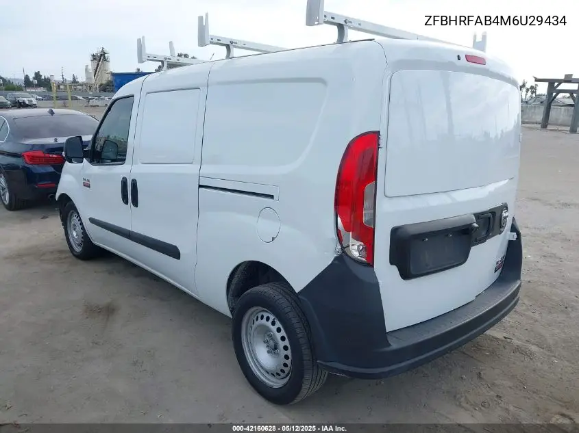 2021 Ram Promaster City Tradesman VIN: ZFBHRFAB4M6U29434 Lot: 42160628