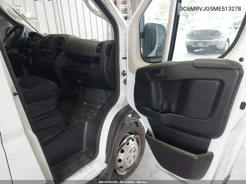 2021 Ram Promaster 3500 Cargo Van High Roof 159 Wb Ext VIN: 3C6MRVJG5ME513278 Lot: 42191339