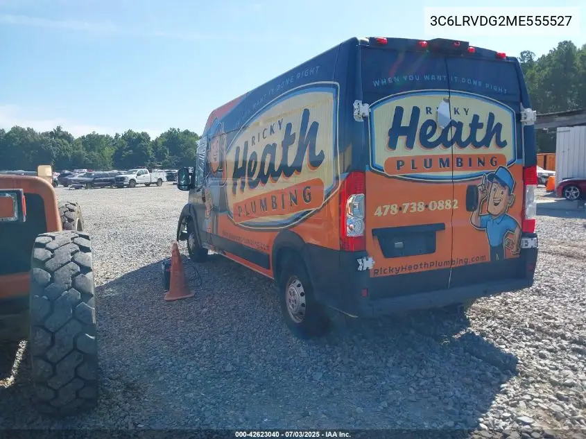 2021 Ram Promaster 2500 High Roof 159 Wb VIN: 3C6LRVDG2ME555527 Lot: 42623040