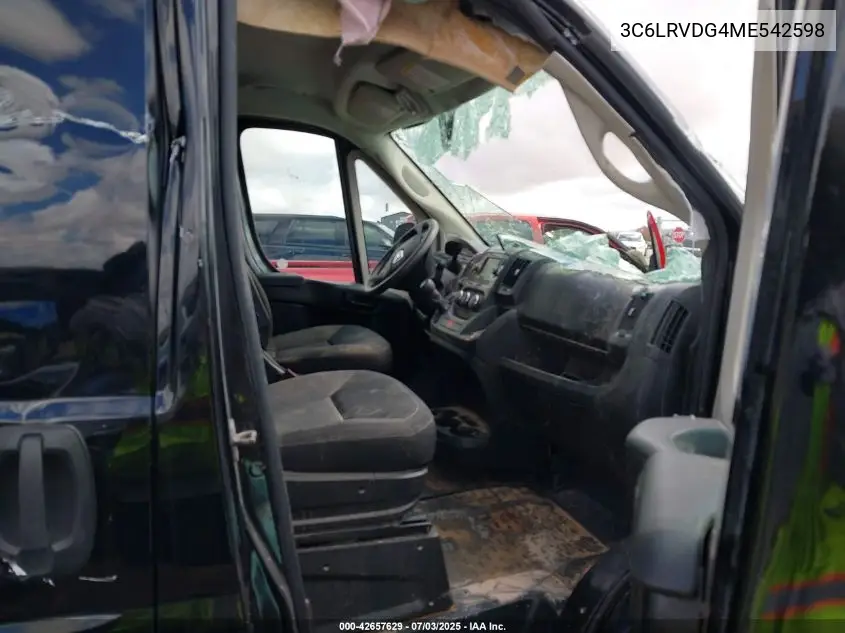 2021 Ram Promaster 2500 High Roof 159 Wb VIN: 3C6LRVDG4ME542598 Lot: 42657629