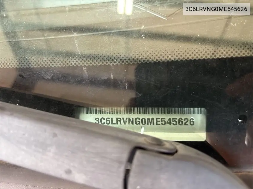 2021 Ram Promaster 1500 Low Roof 118 Wb VIN: 3C6LRVNG0ME545626 Lot: 42677664