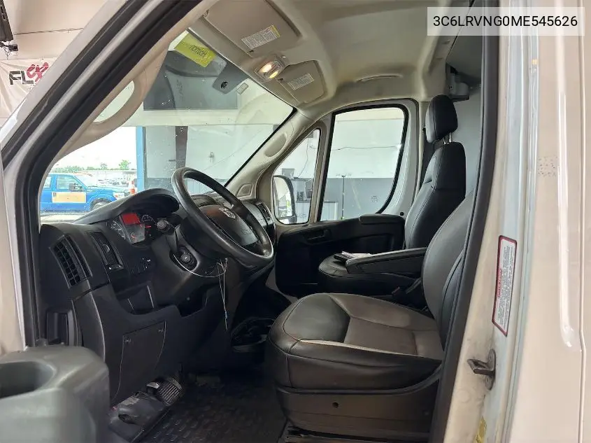 2021 Ram Promaster 1500 Low Roof 118 Wb VIN: 3C6LRVNG0ME545626 Lot: 42677664