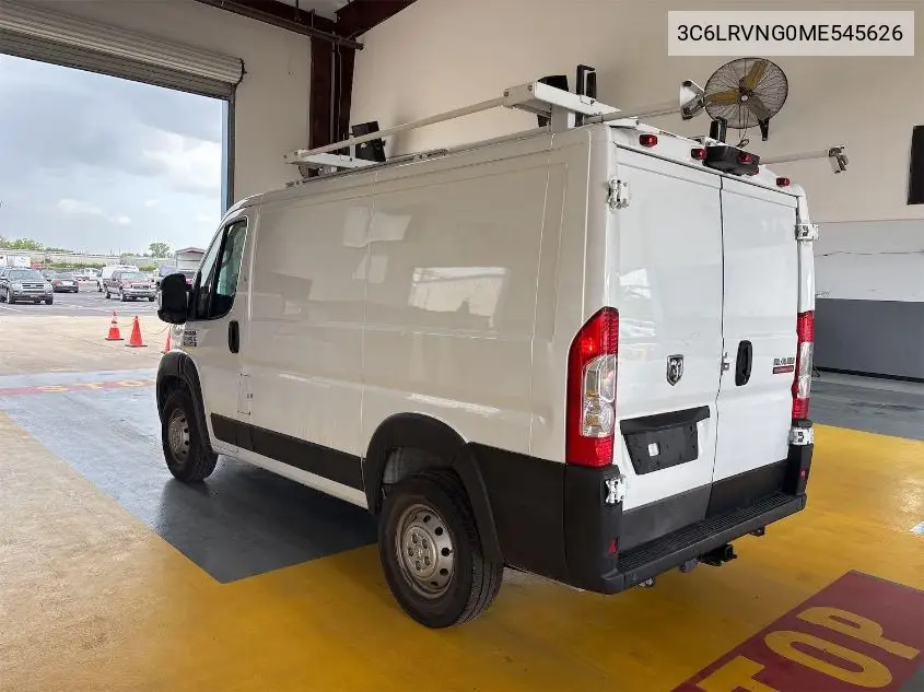 2021 Ram Promaster 1500 Low Roof 118 Wb VIN: 3C6LRVNG0ME545626 Lot: 42677664