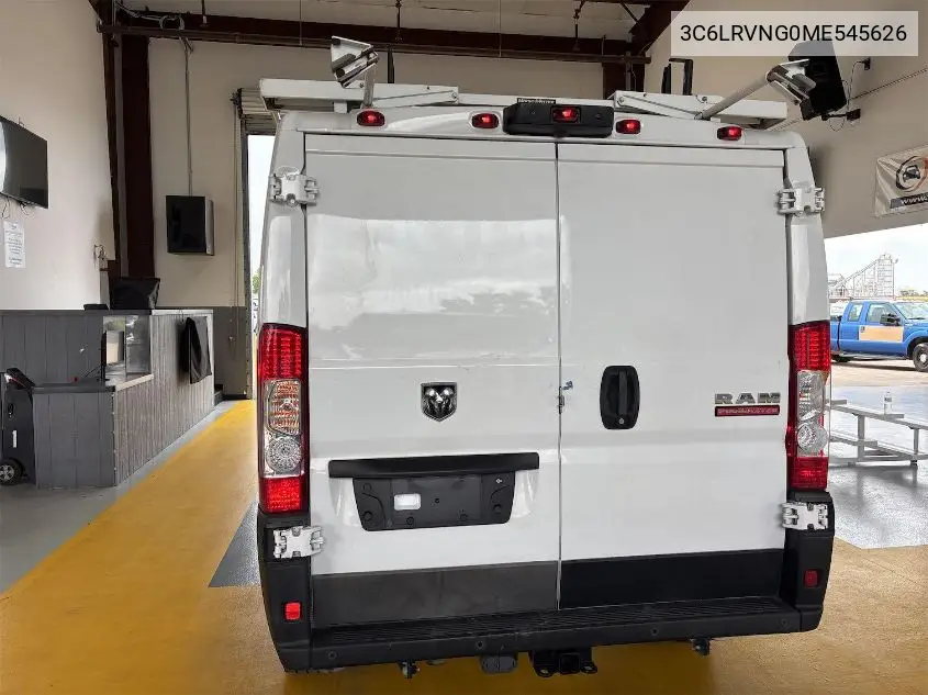 2021 Ram Promaster 1500 Low Roof 118 Wb VIN: 3C6LRVNG0ME545626 Lot: 42677664