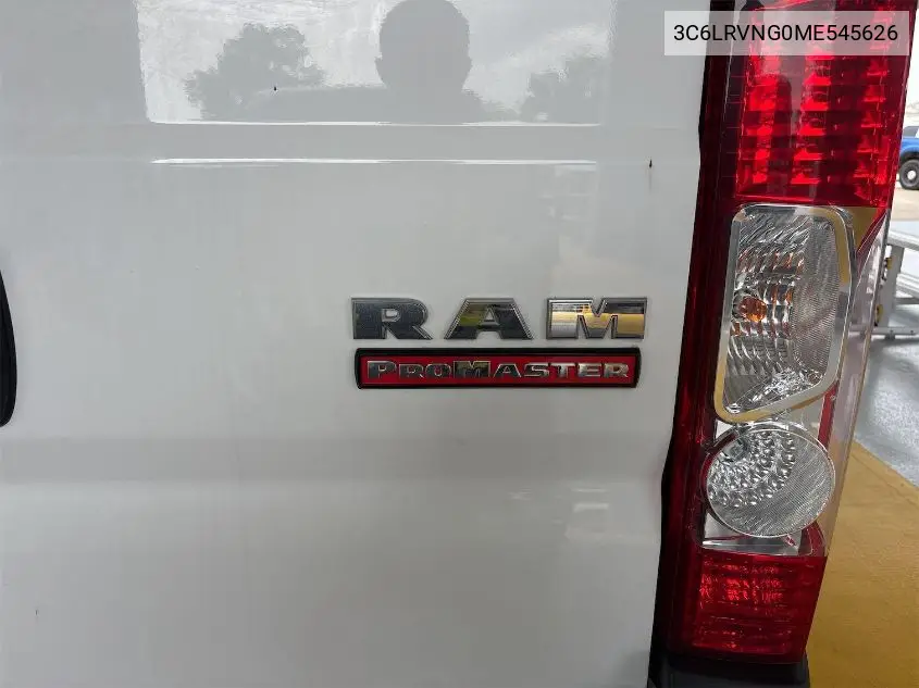 2021 Ram Promaster 1500 Low Roof 118 Wb VIN: 3C6LRVNG0ME545626 Lot: 42677664