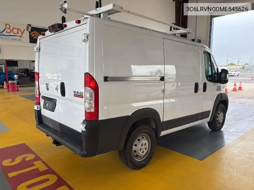 2021 Ram Promaster 1500 Low Roof 118 Wb VIN: 3C6LRVNG0ME545626 Lot: 42677664