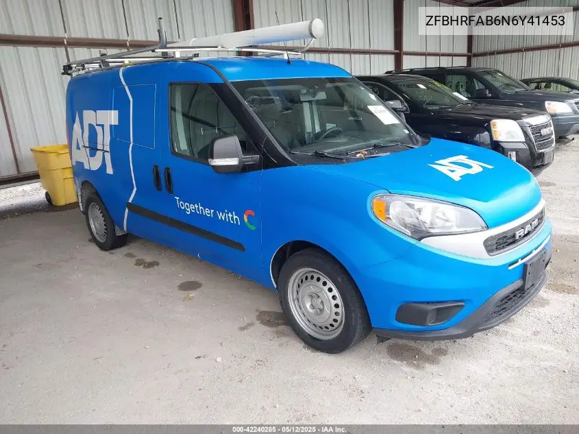 2022 Ram Promaster City Cargo Van VIN: ZFBHRFAB6N6Y41453 Lot: 42240285