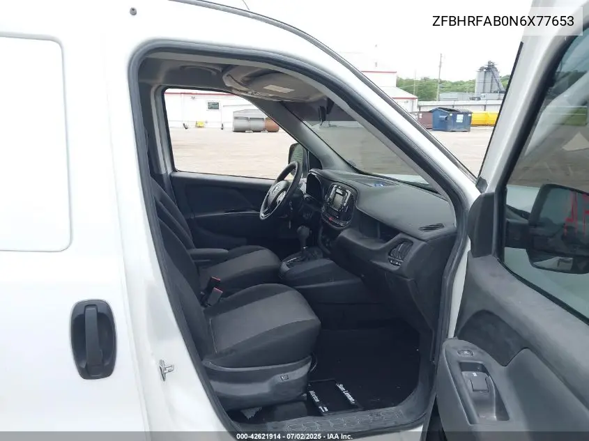 2022 Ram Promaster City Cargo Van VIN: ZFBHRFAB0N6X77653 Lot: 42621914