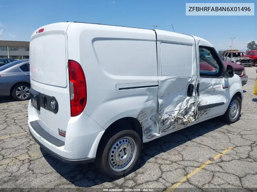 2022 Ram Promaster City Cargo Van VIN: ZFBHRFAB4N6X01496 Lot: 42643860