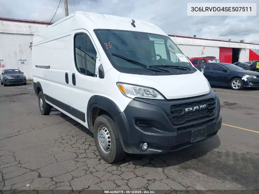 2025 Ram Promaster 2500 Tradesman High Roof 159 Wb W/Pass Seat VIN: 3C6LRVDG4SE507511 Lot: 42254775