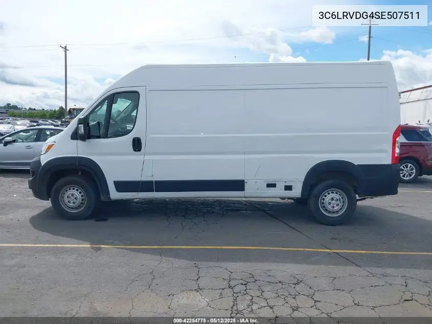 2025 Ram Promaster 2500 Tradesman High Roof 159 Wb W/Pass Seat VIN: 3C6LRVDG4SE507511 Lot: 42254775