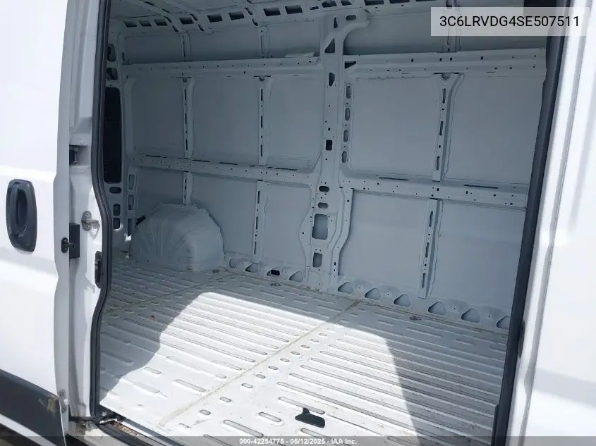 2025 Ram Promaster 2500 Tradesman High Roof 159 Wb W/Pass Seat VIN: 3C6LRVDG4SE507511 Lot: 42254775