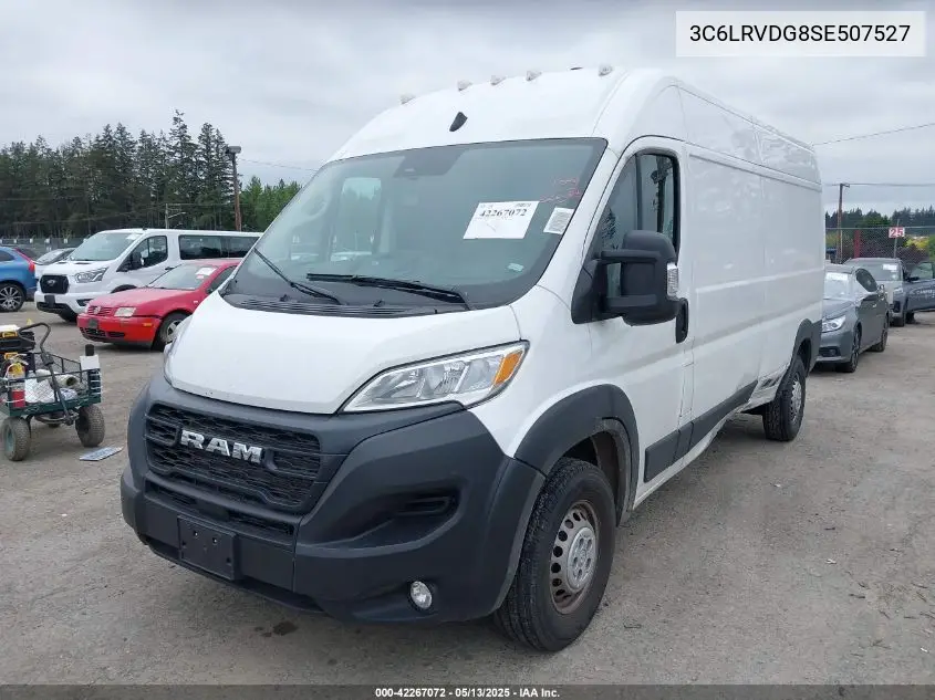 2025 Ram Promaster 2500 Tradesman High Roof 159 Wb W/Pass Seat VIN: 3C6LRVDG8SE507527 Lot: 42267072