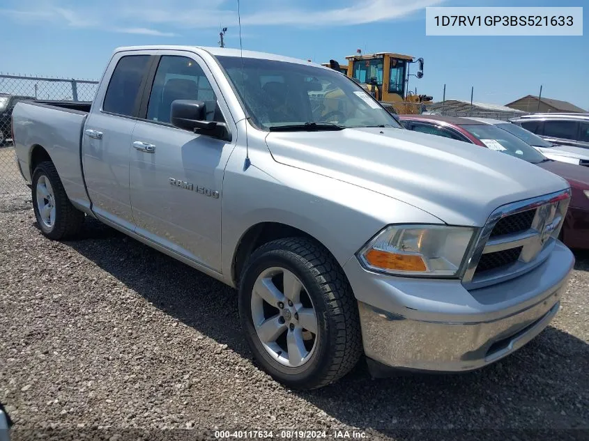2011 Ram Ram 1500 Slt VIN: 1D7RV1GP3BS521633 Lot: 40117634